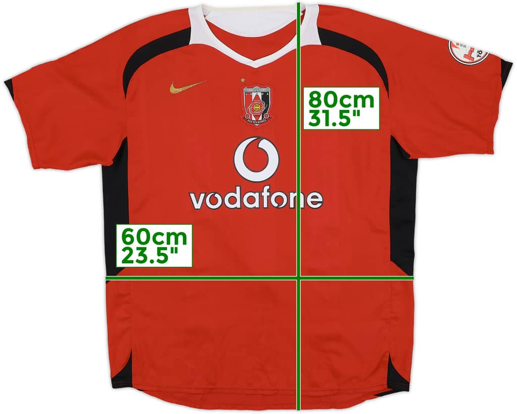 2006 Urawa Red Diamonds Home Shirt - 7/10 - (XL)