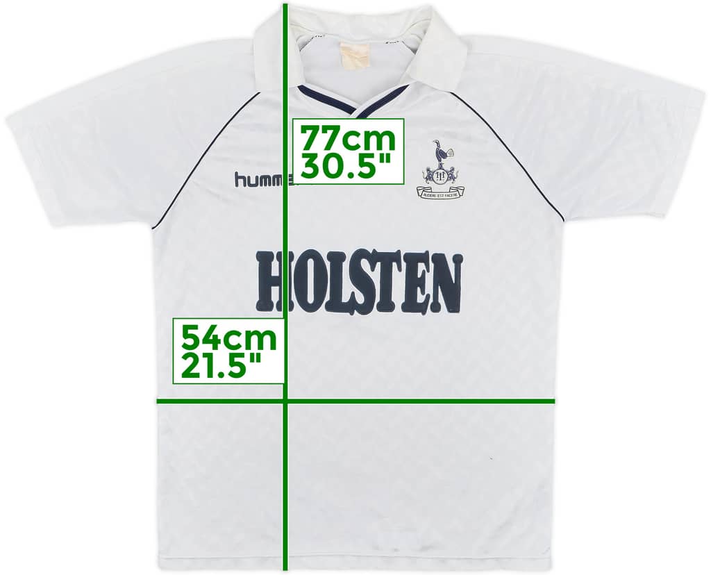 1987-89 Tottenham Home Shirt - 8/10 - (M)