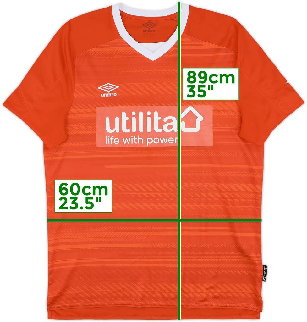 2021-22 Luton Home Shirt - 7/10 - (XL)