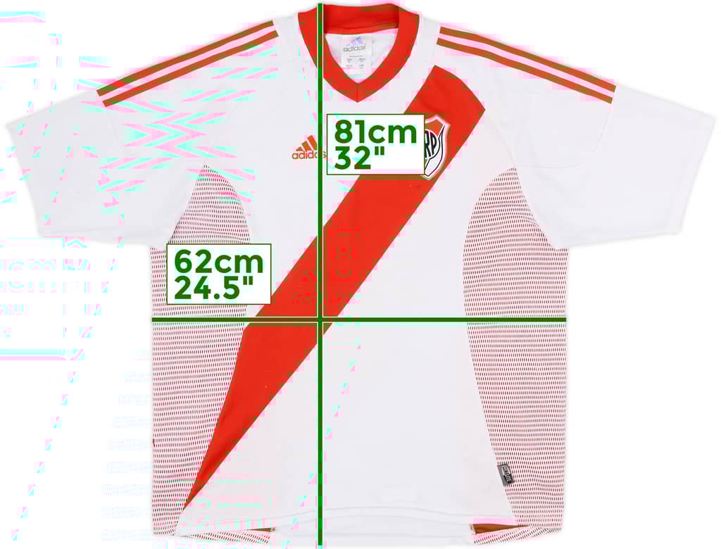 2002-03 River Plate Home Shirt - 6/10 - (XL)
