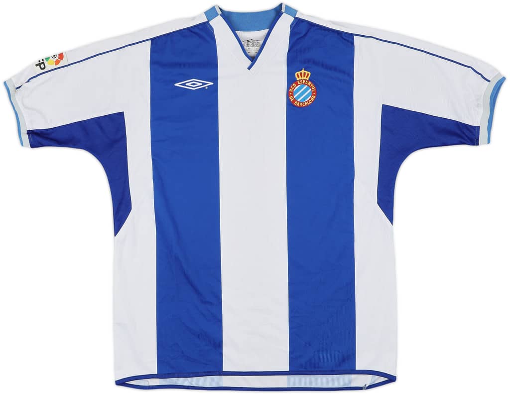 2002-03 Espanyol Home Shirt - 8/10 - (L)