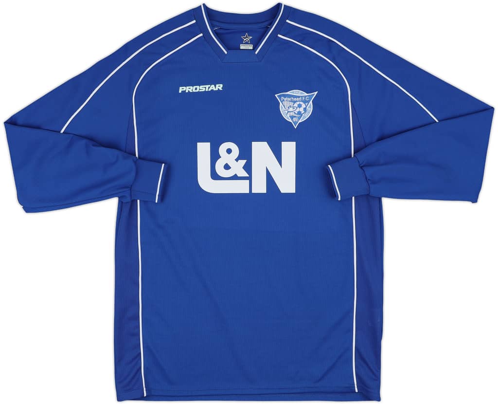 2005-07 Peterhead Home L/S Shirt - 9/10 - (L)