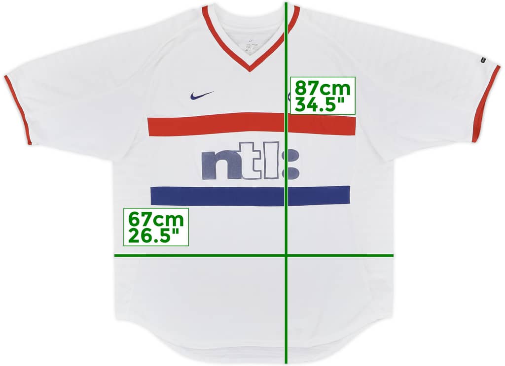 2000-01 Rangers Away Shirt - 8/10 - (XL)