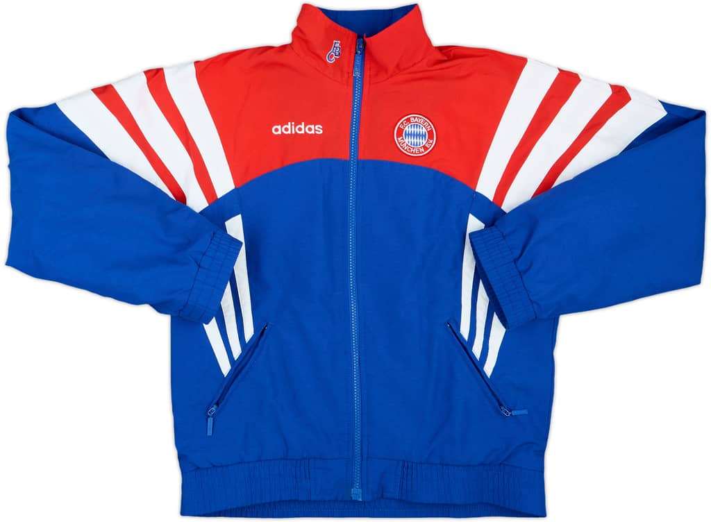 1995-96 Bayern Munich adidas Padded Bench Coat - 8/10 - (M.Boys)