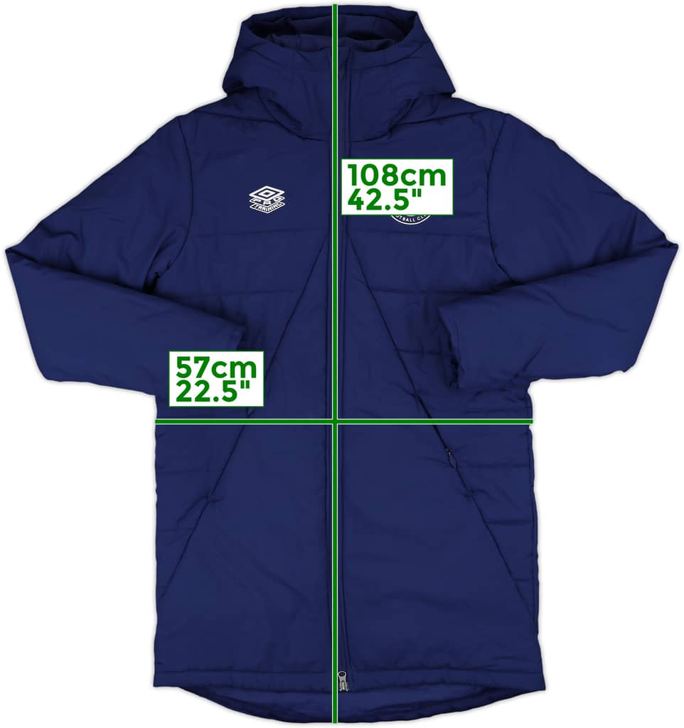 2021-22 Brentford Umbro Hooded Padded Bench Coat - 8/10 - (M)