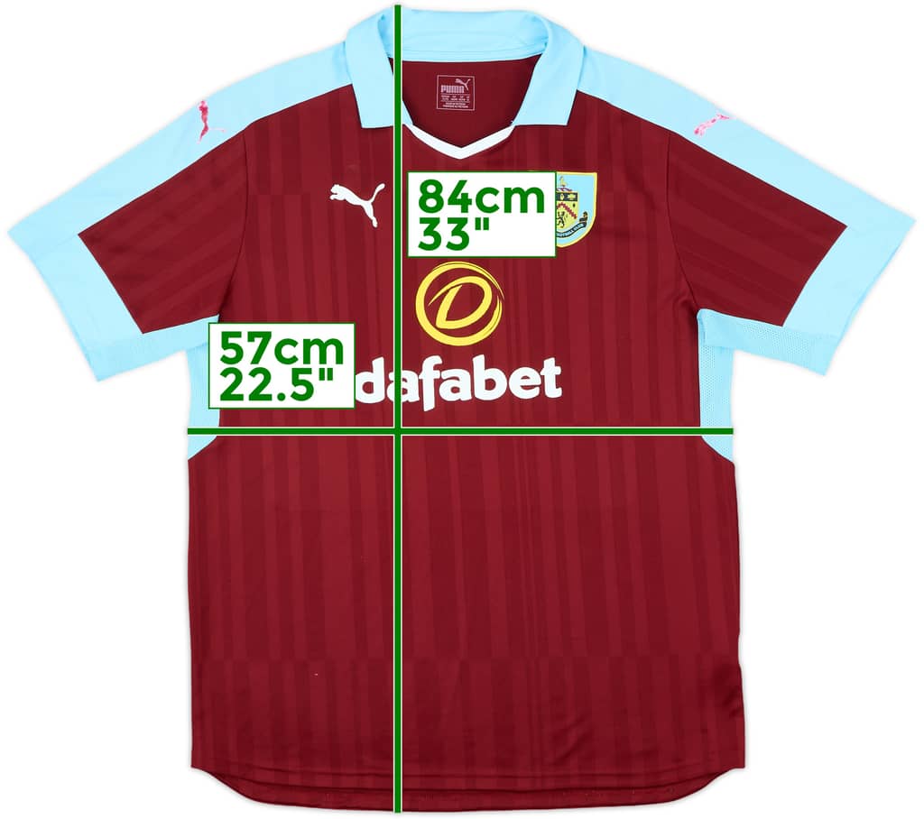 2016-17 Burnley Home Shirt - 6/10 - (XL)