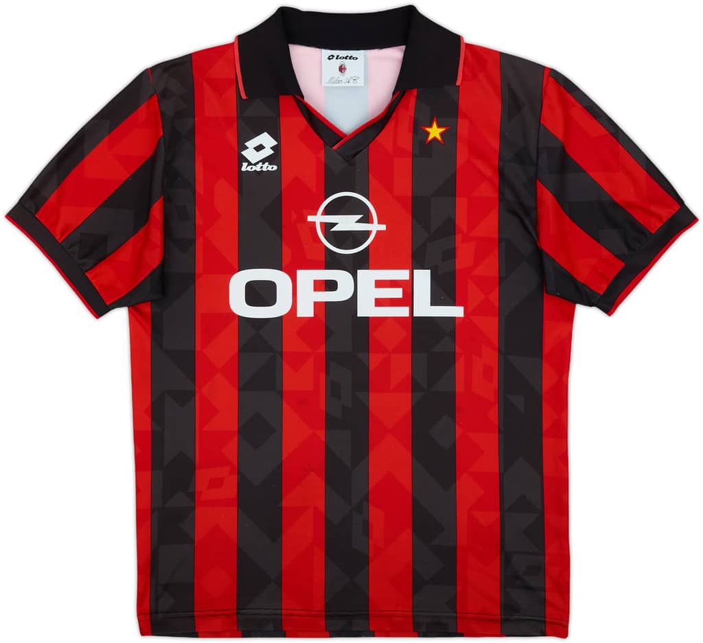1994-95 AC Milan Home Shirt - 8/10 - (L)