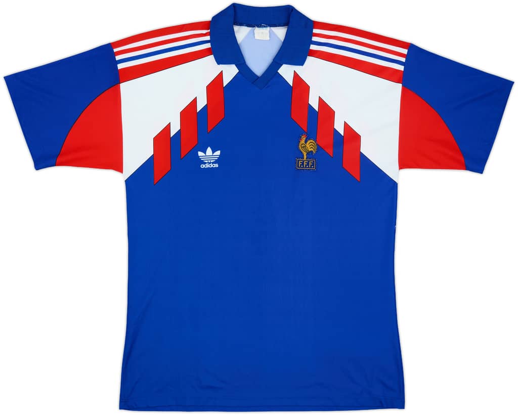 1990-92 France Home Shirt - 9/10 - (L/XL)