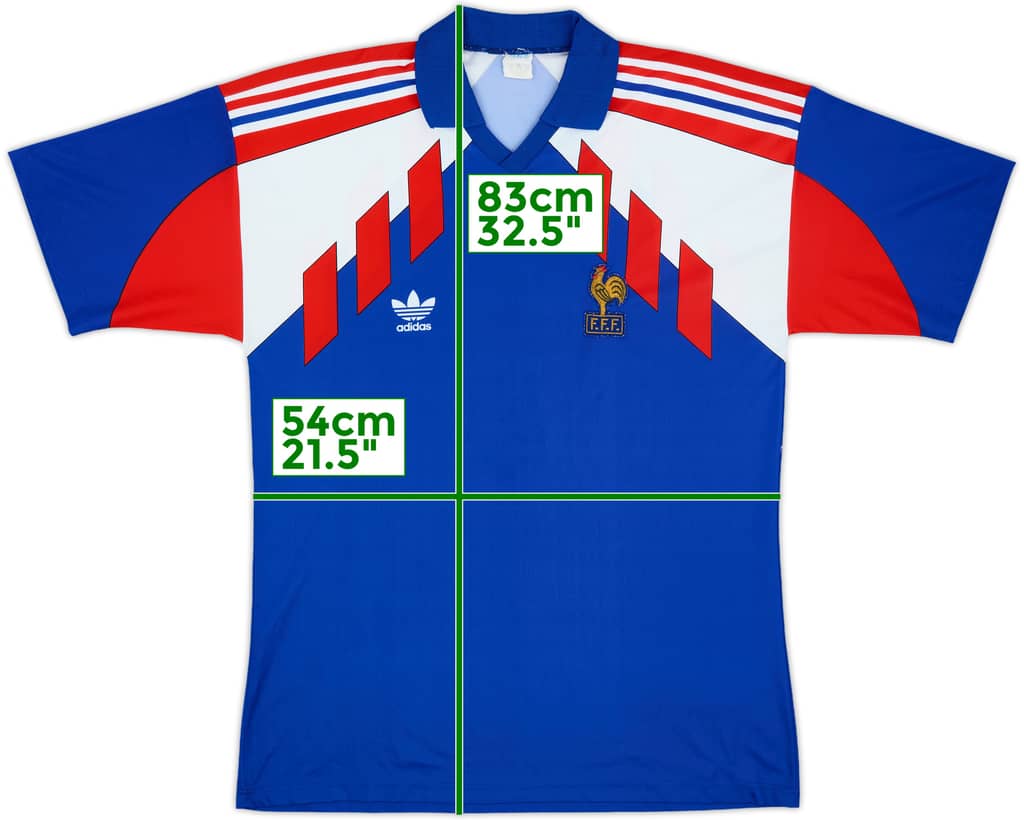 1990-92 France Home Shirt - 9/10 - (L/XL)