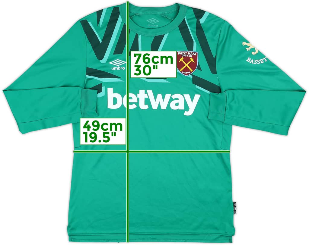 2019-20 West Ham GK Shirt - 9/10 - (M)
