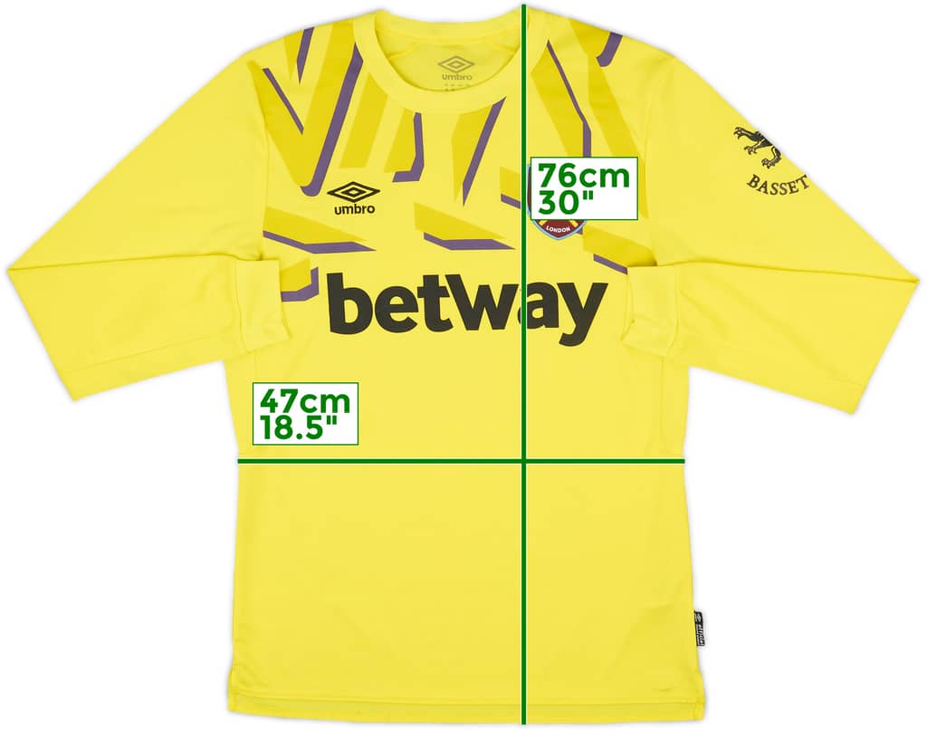 2019-20 West Ham GK Shirt - 8/10 - (M)