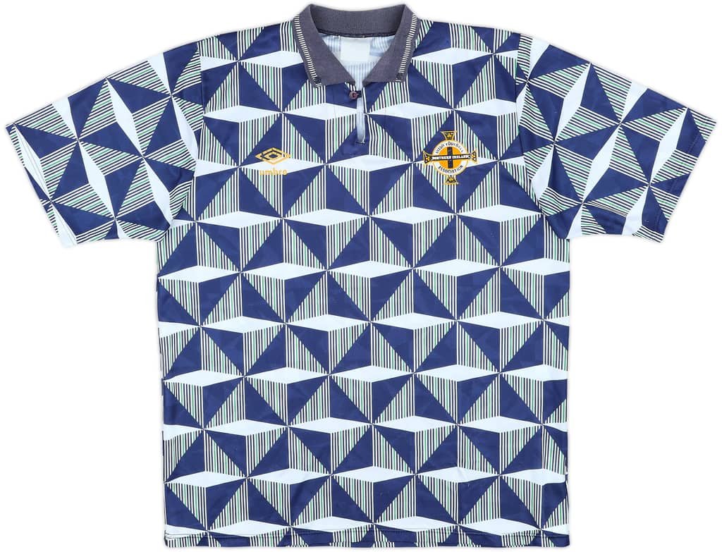 1990-92 Northern Ireland Away Shirt - 7/10 - (L)
