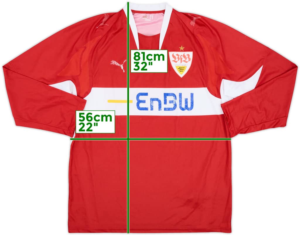 2007-08 Stuttgart Away L/S Shirt - 5/10 - (XL)