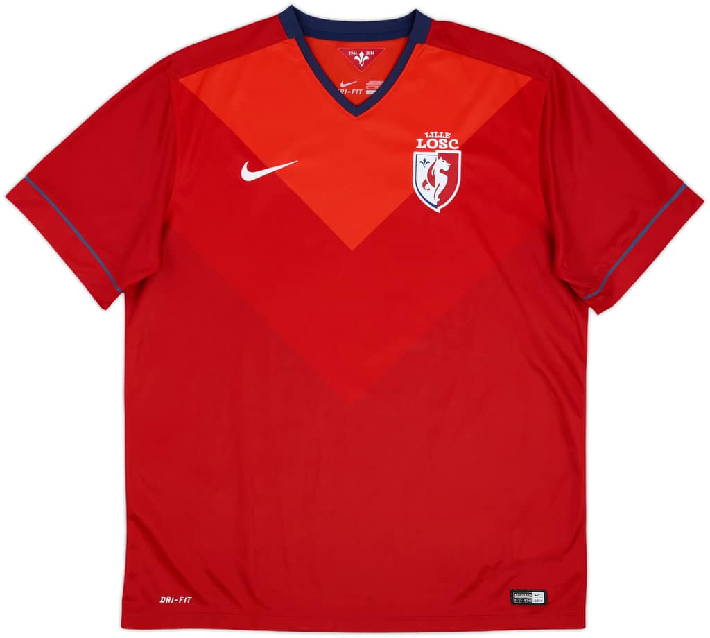 2014-15 Lille Home Shirt - 7/10 - (XL)