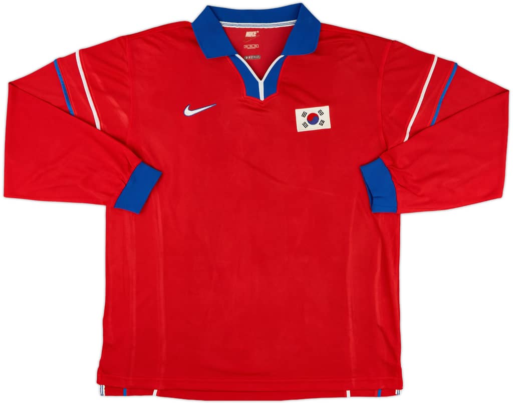 1998-01 South Korea Player Issue Home L/S Shirt - 8/10 - (XXL)