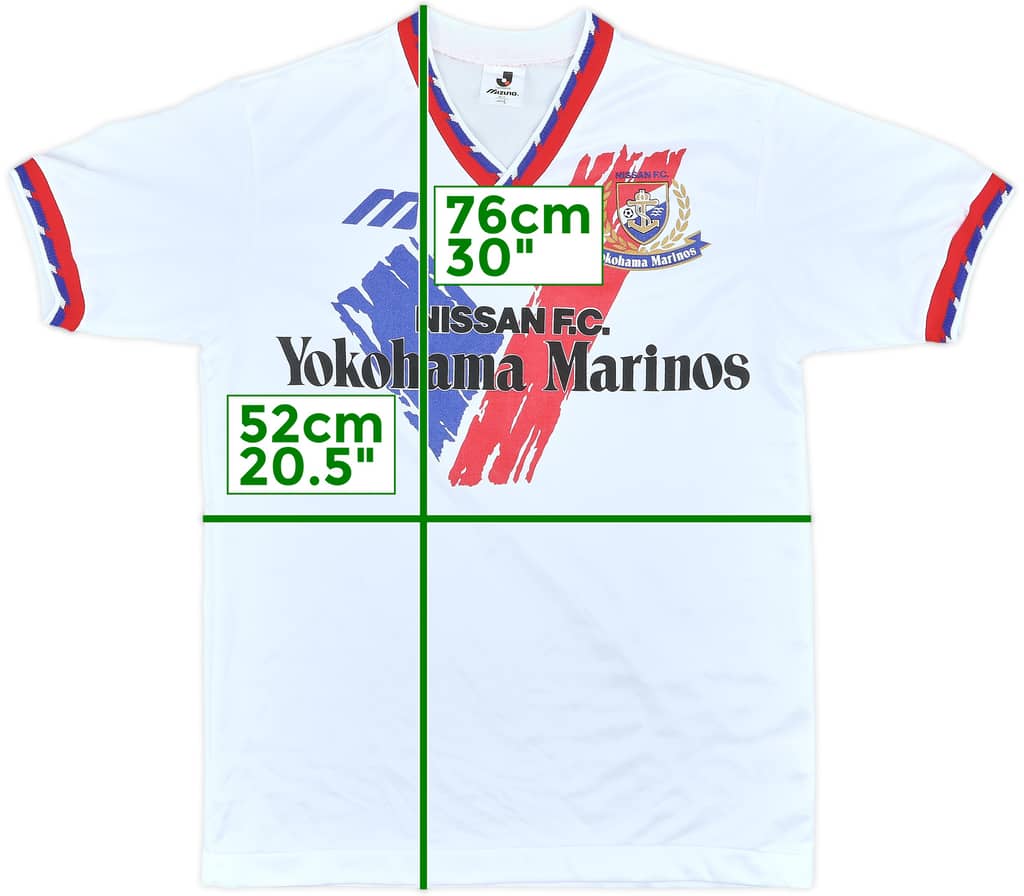 1993-94 Yokohama Marinos Mizuno Training Shirt - 9/10 - (L)