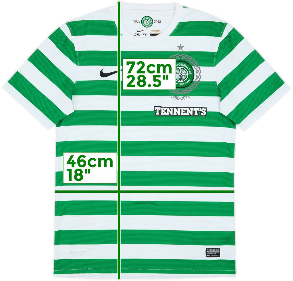 2012-13 Celtic '125th Anniversary' Home Shirt - 7/10 - (S)