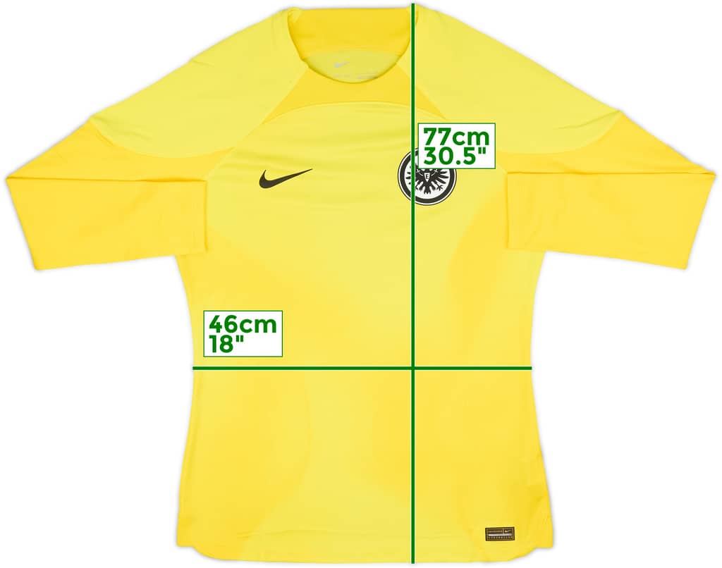 2022-23 Eintracht Frankfurt Player Issue GK Shirt - 10/10 - (L)