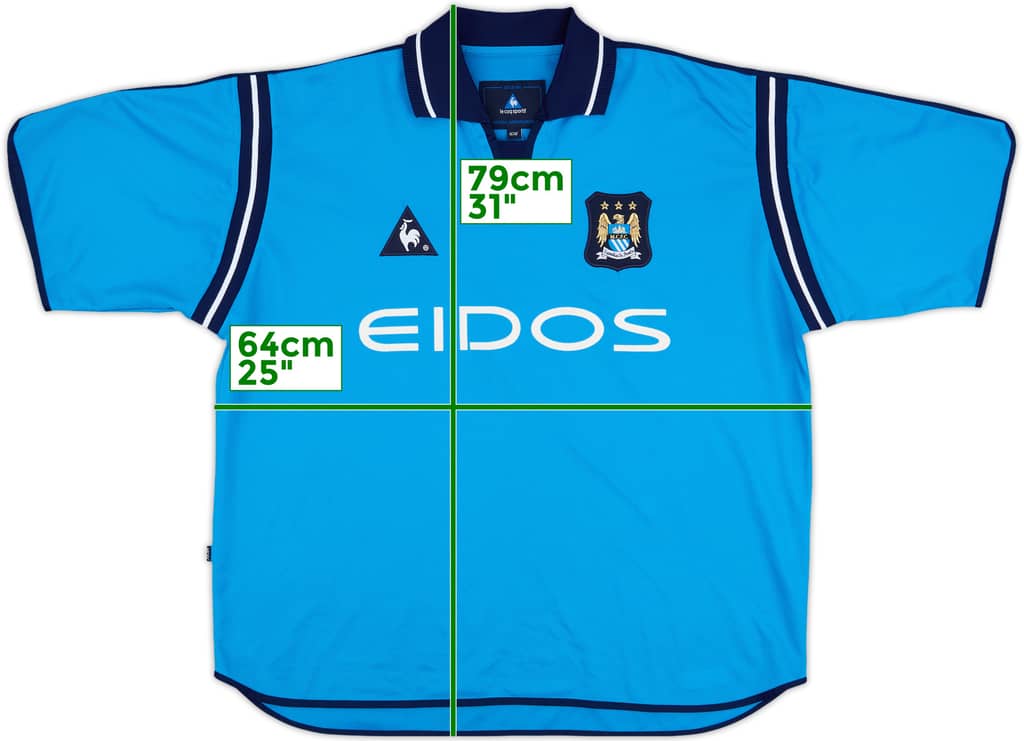 2001-02 Manchester City Home Shirt - 10/10 - (XL)