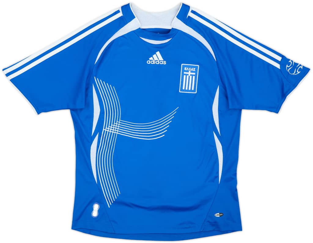 2006-07 Greece Home Shirt - 8/10 - (L.Boys)