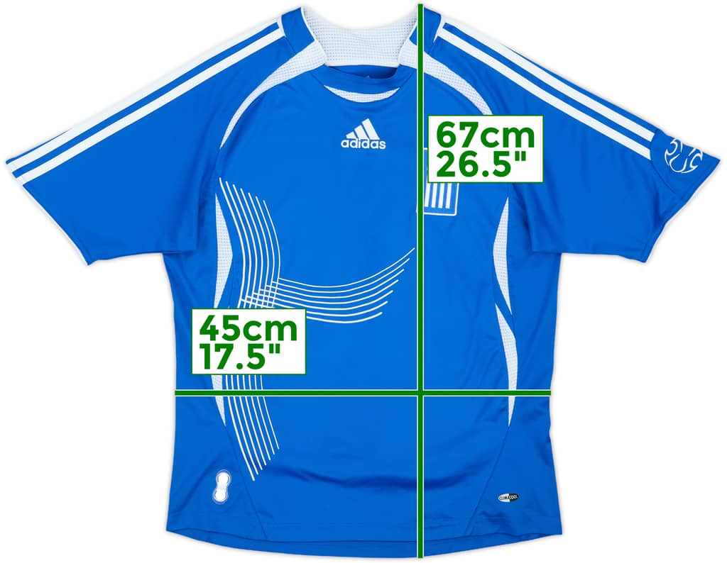 2006-07 Greece Home Shirt - 8/10 - (L.Boys)