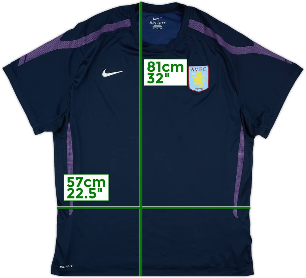2010-11 Aston Villa Nike Training Top - 10/10 - (XXL)