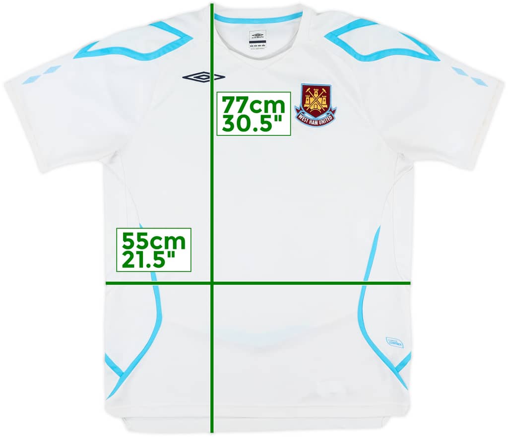 2008-09 West Ham Umbro Training Shirt - 8/10 - (L)