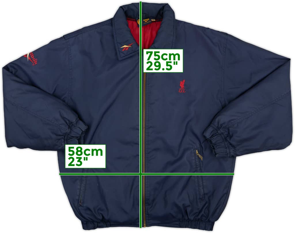 1997-99 Liverpool Reebok Padded Bomber Jacket - 6/10 - (S)