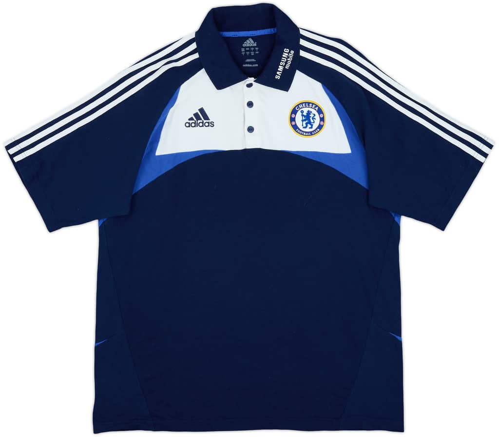 2007-08 Chelsea adidas Polo Shirt - 9/10 - (XL)