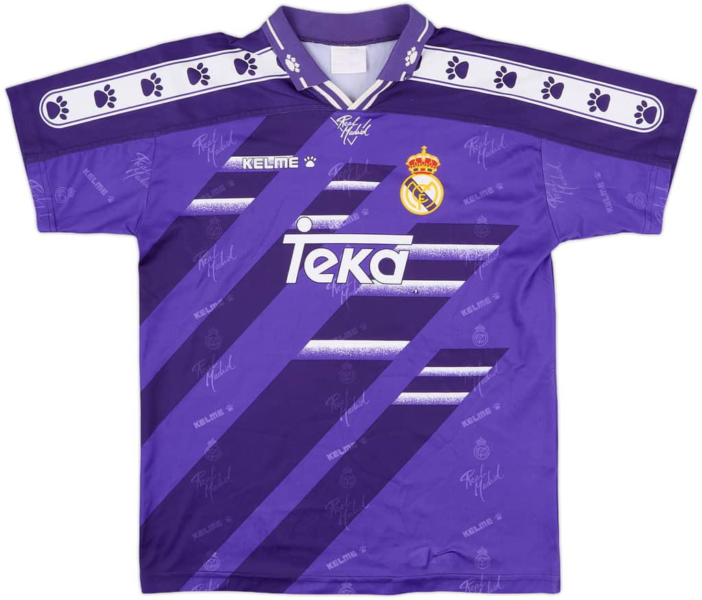 1994-96 Real Madrid Away Shirt - 8/10 - (L.Boys)