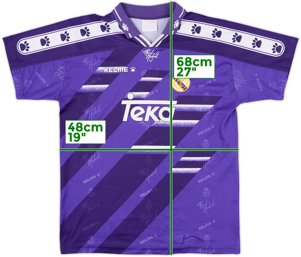 1994-96 Real Madrid Away Shirt - 8/10 - (L.Boys)