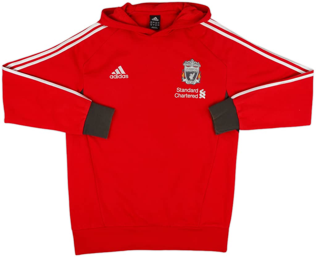 2011-12 Liverpool adidas Hooded Sweat Top - 10/10 - (L)