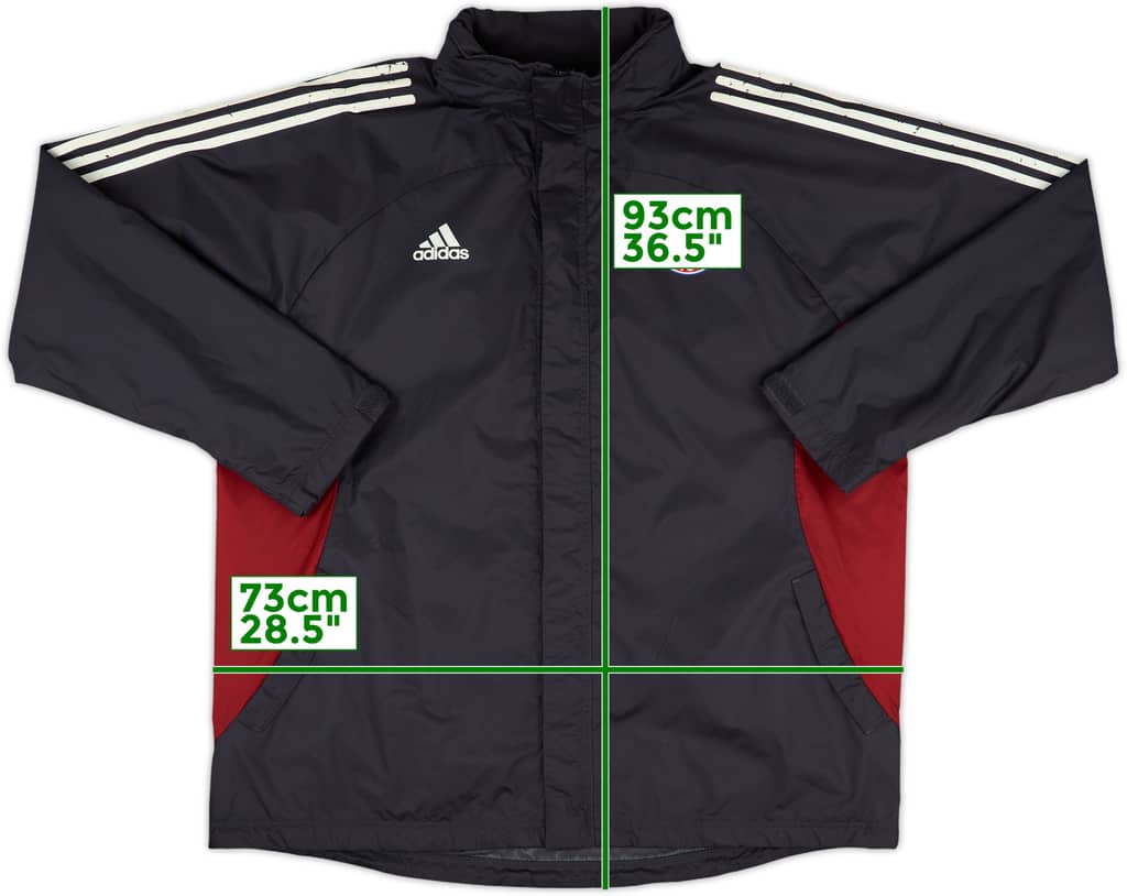 2002-03 Bayern Munich adidas Hooded Rain Jacket - 6/10 - (XL/XXL)