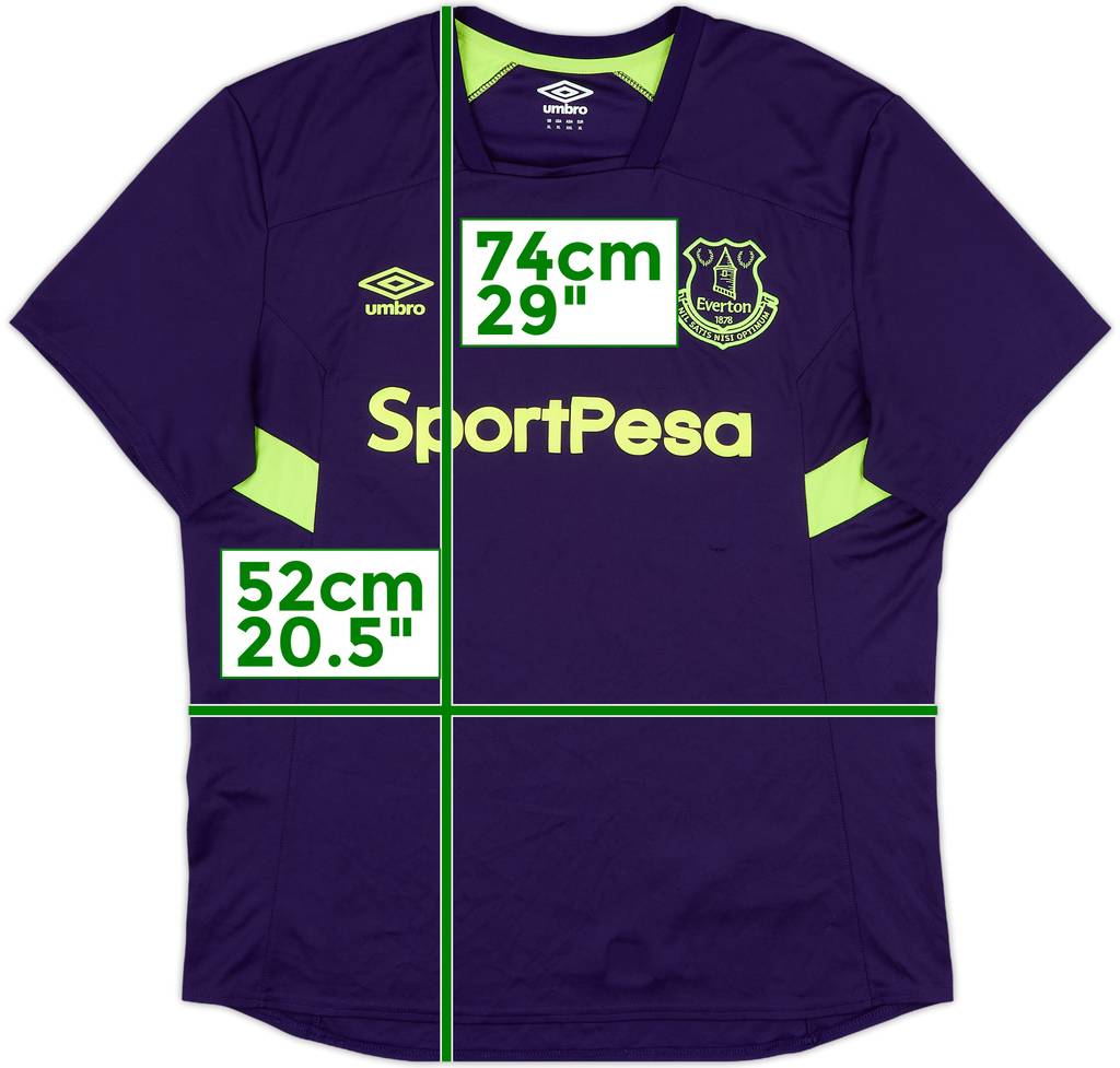 2017-18 Everton Umbro Training Shirt - 8/10 - (XL)