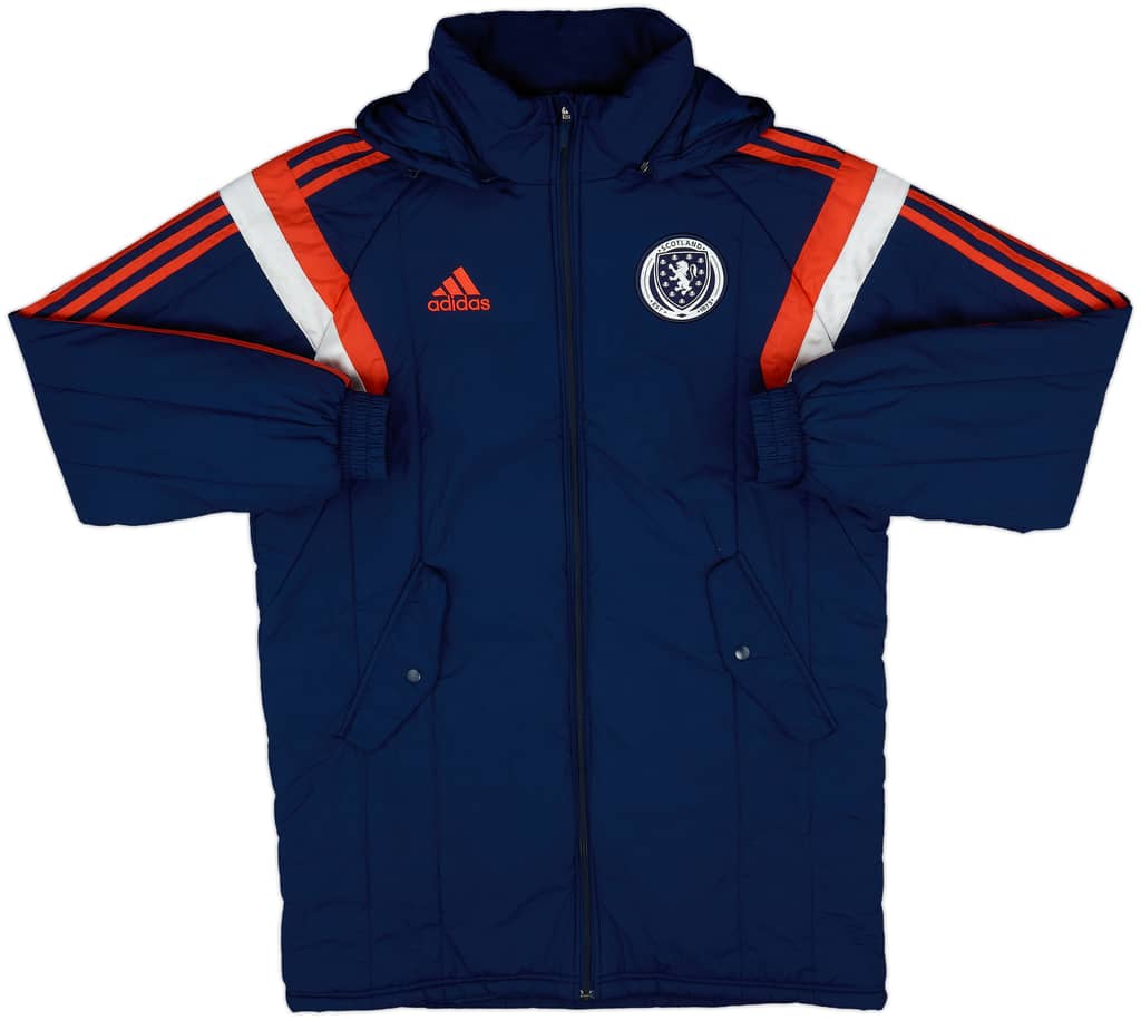 2014-15 Scotland adidas Hooded Padded Bench Coat - 10/10 - (M)