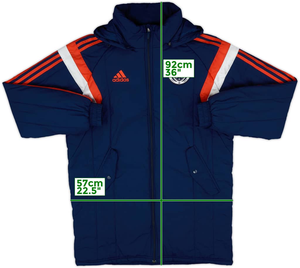 2014-15 Scotland adidas Hooded Padded Bench Coat - 10/10 - (M)