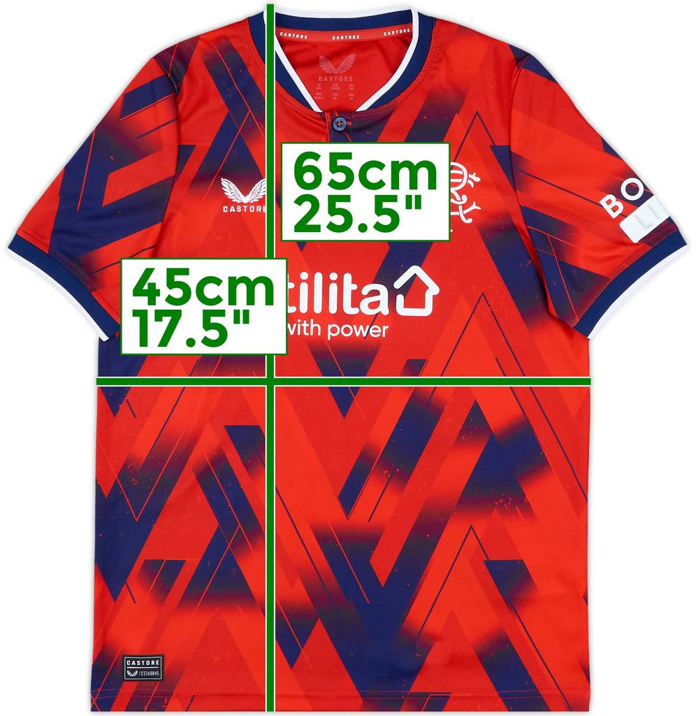 2023-24 Rangers Fourth Shirt - 10/10 - (XL.Boys)