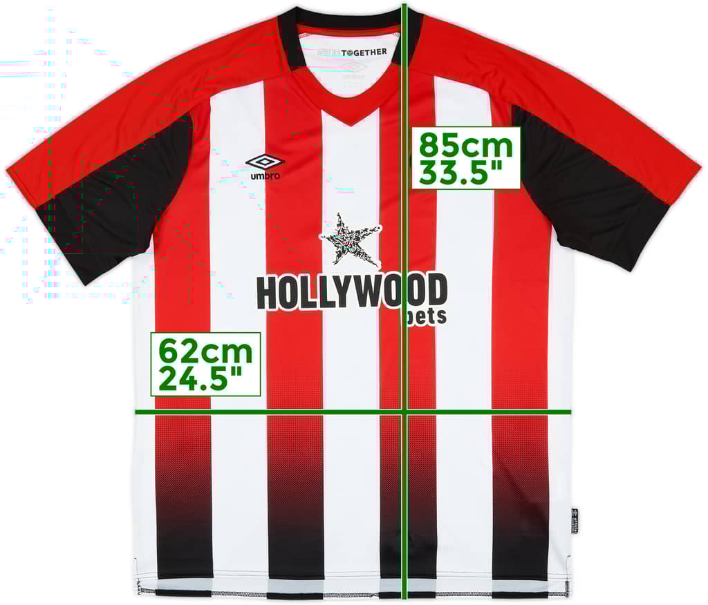 2023-25 Brentford Home Shirt - 9/10 - (XXL)
