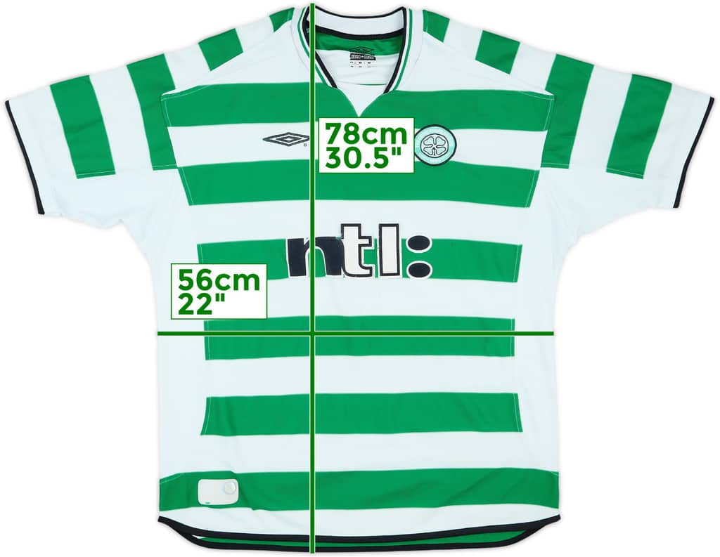 2001-03 Celtic Home Shirt - 4/10 - (XL)