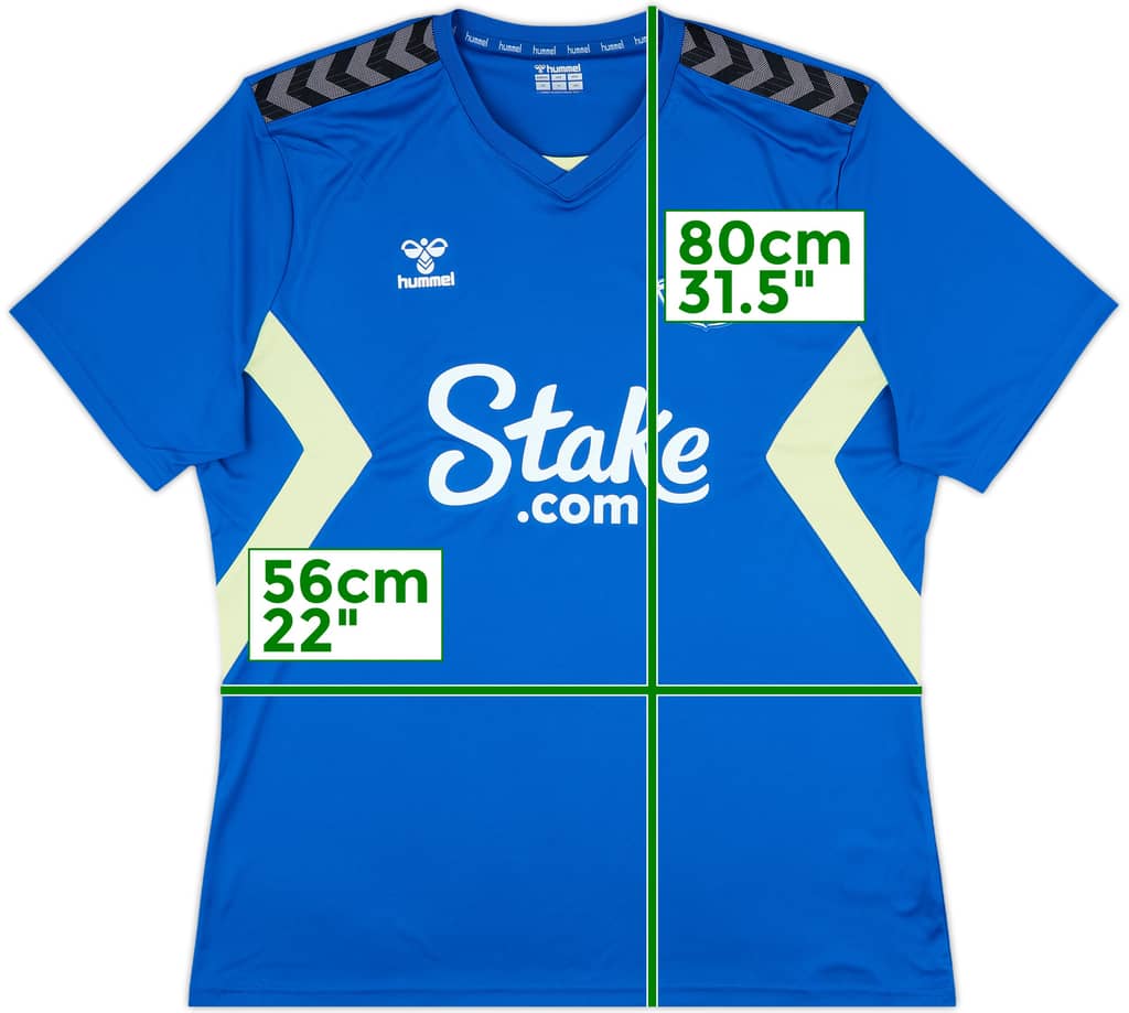 2023-24 Everton Hummel Training Shirt - 9/10 - (XXL)