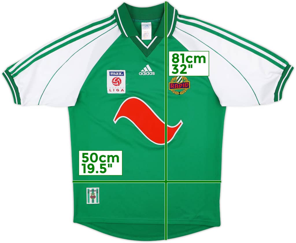 2000-01 Rapid Vienna Home Shirt - 9/10 - (S)