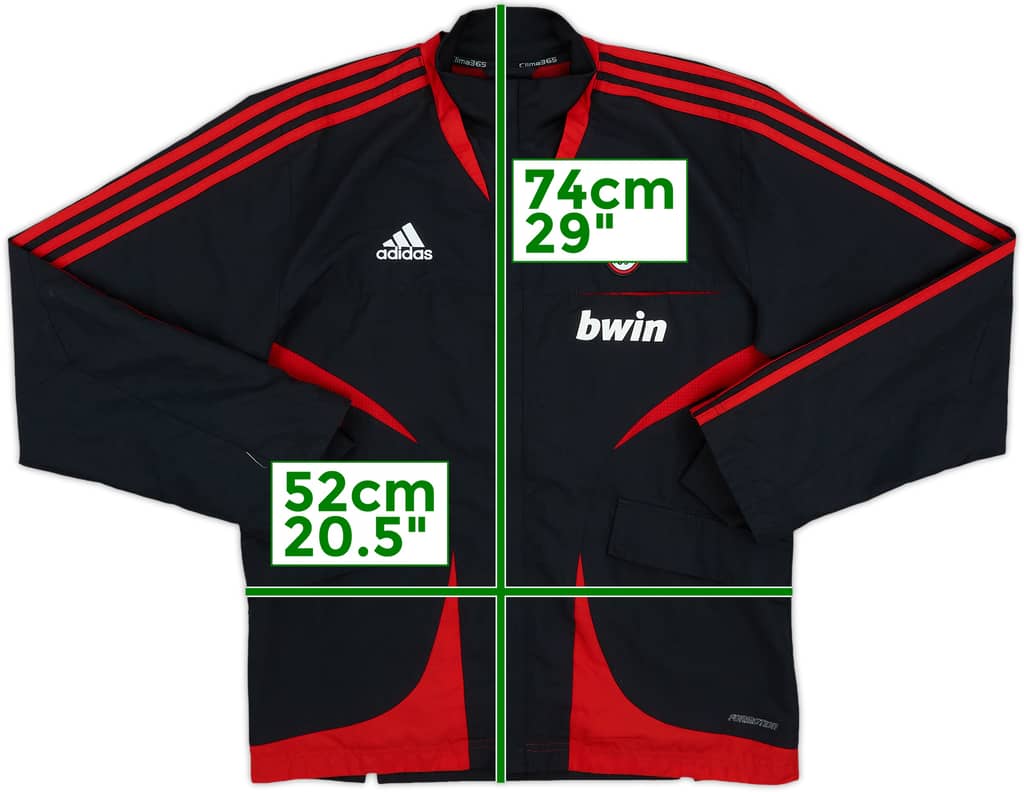 2007-08 AC Milan adidas Track Jacket - 6/10 - (M)