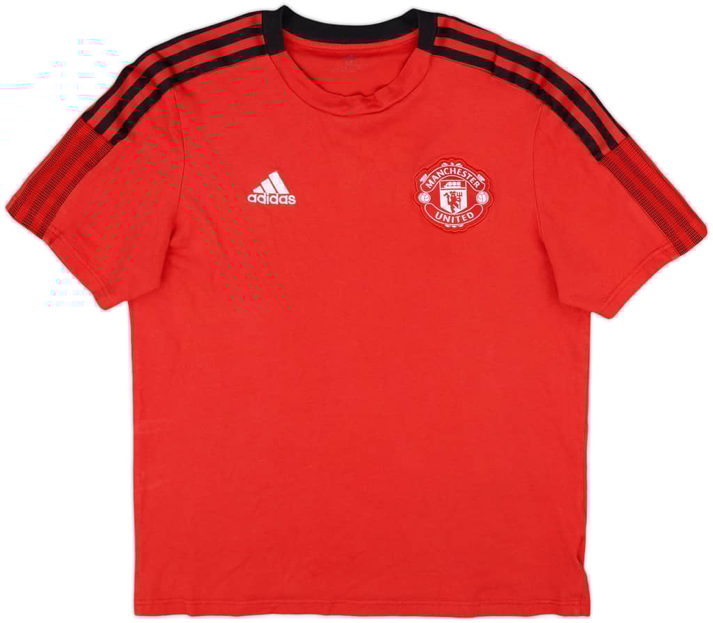 2021-22 Manchester United adidas Cotton Tee - 8/10 - (M)