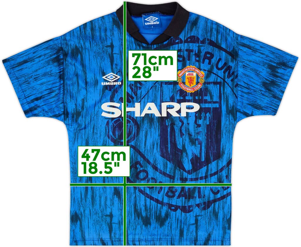 1992-93 Manchester United Away Shirt - 10/10 - (S)