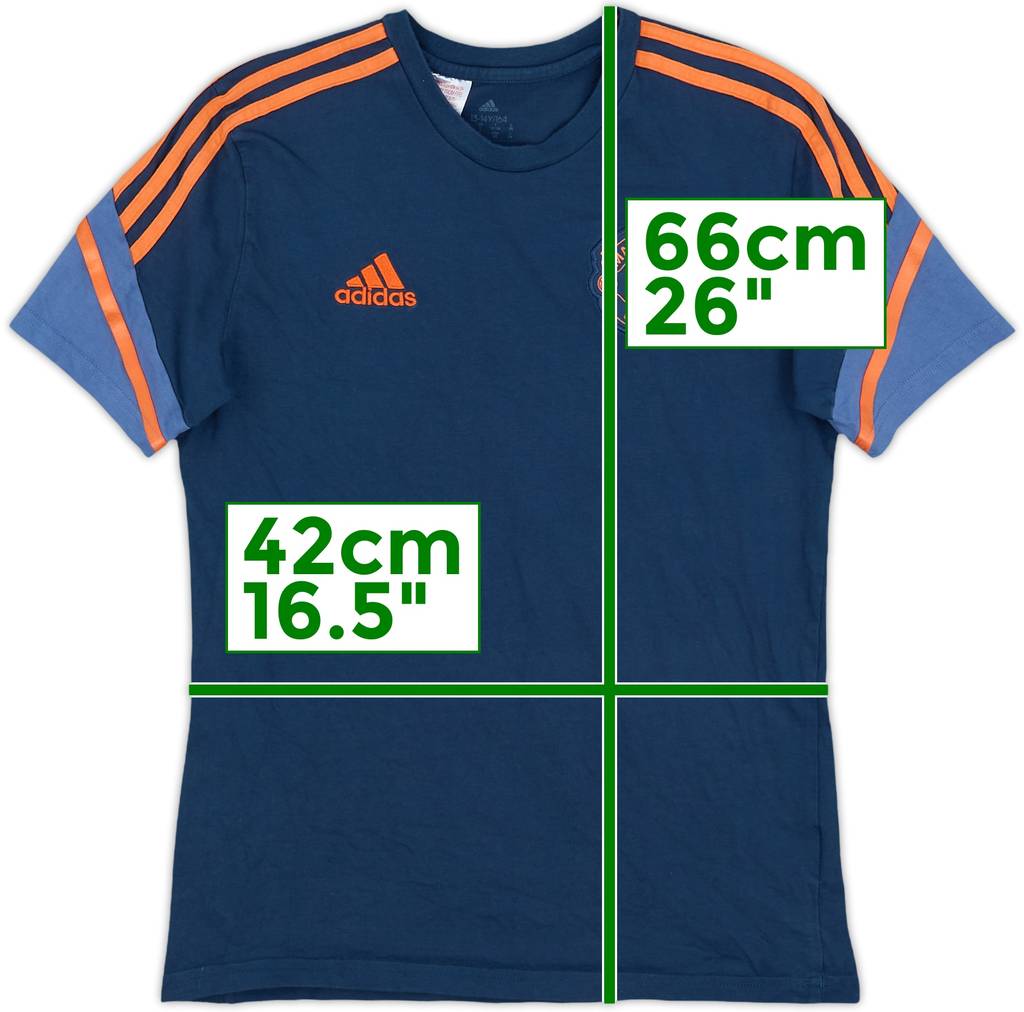2022-23 Manchester United adidas Cotton Tee - 9/10 - (L.Boys)