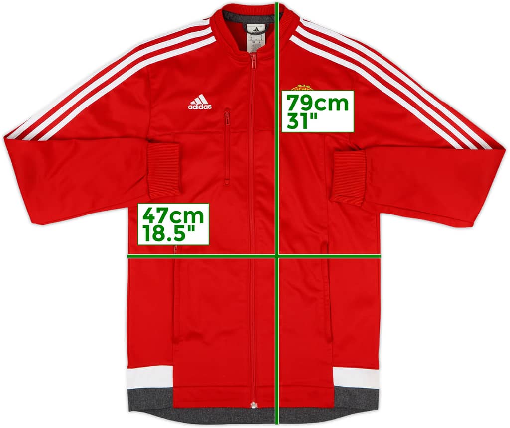 2015-16 Manchester United adidas Track Jacket - 8/10 - (S)