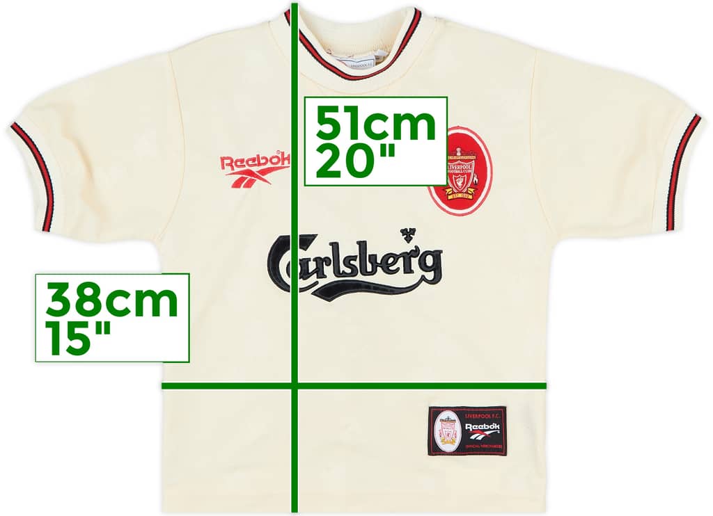 1996-97 Liverpool Away Shirt - 9/10 - (7-8 Years)