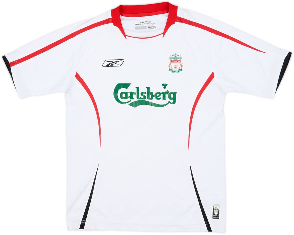 2005-06 Liverpool Away Shirt - 7/10 - (L.Boys)