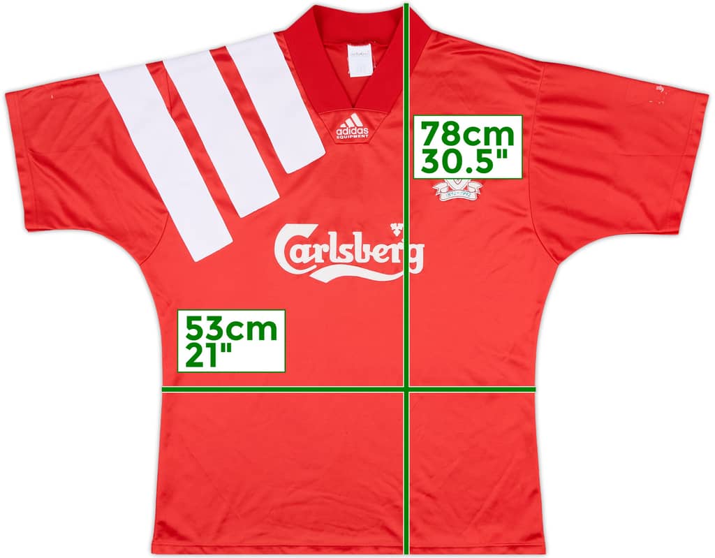 1992-93 Liverpool Centenary Home Shirt - 8/10 - (L/XL)