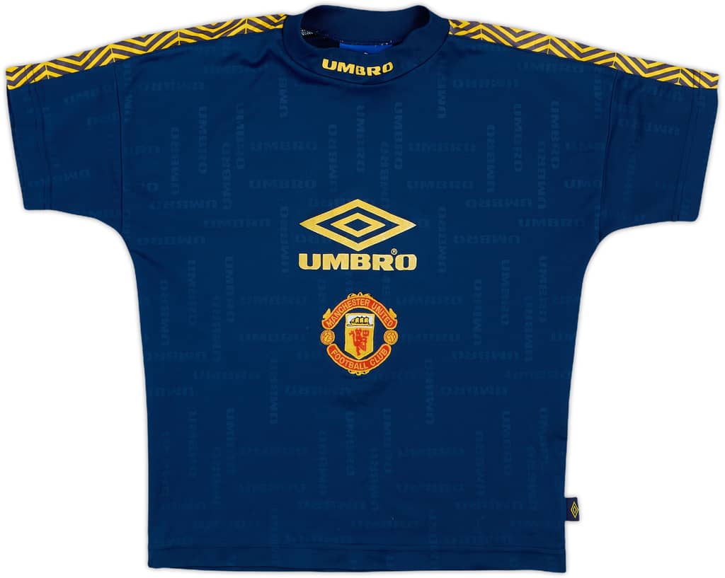 1996-97 Manchester United Umbro Training Shirt - 9/10 - (S.Boys)